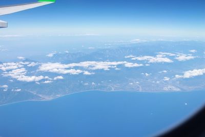 Aerial view of landscape against sky