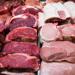 Full frame shot of food at market stall