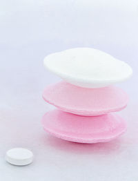 Close-up of pills on table