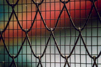 Close-up of chainlink fence