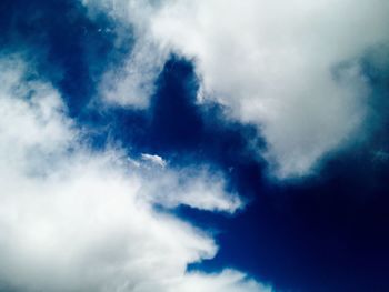 Low angle view of cloudy sky