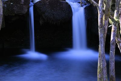 Close-up of water at night