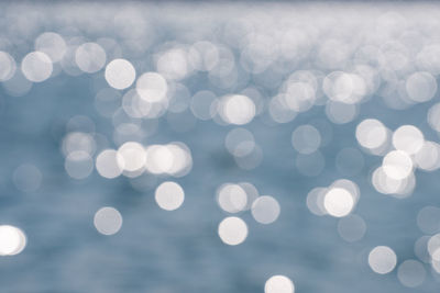 Defocused image of sea against blurred background