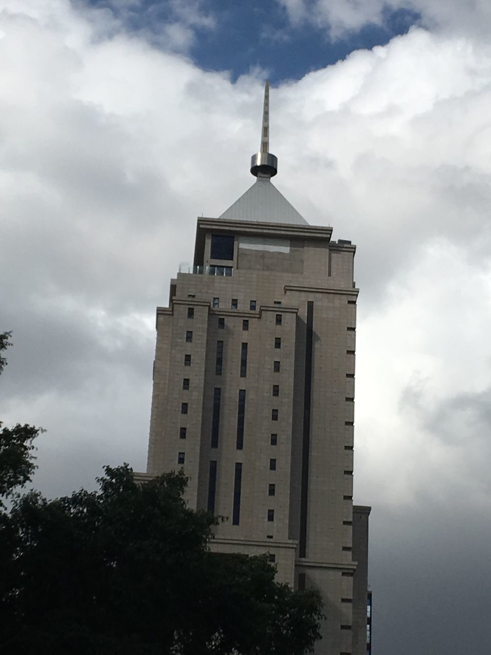 sky, cloud - sky, architecture, low angle view, building exterior, built structure, no people, history, day, outdoors, tree