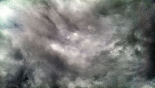 Low angle view of cloudy sky