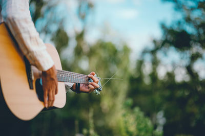 Man playing guitar