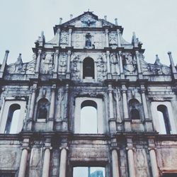 Low angle view of old building