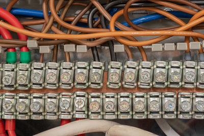 Close-up of machine part