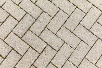 High angle view of cobblestone street