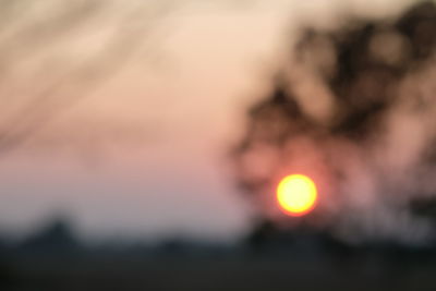 Close-up of sun during sunset