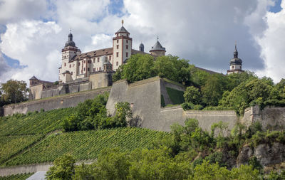 The marienberg fortress in wuerzburg, a city in the franconia region of bavaria