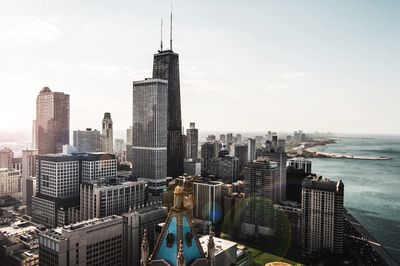 Modern cityscape against sky