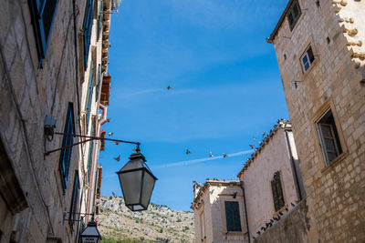 Low angle view of building against sky