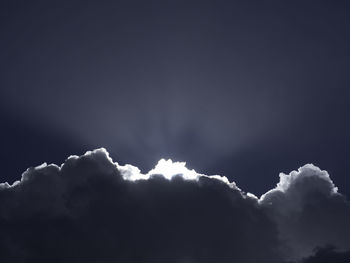 Low angle view of clouds in sky