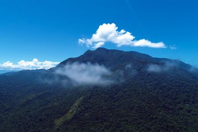 Panoramic view of bay of paraty in the sunny day, rio de janeiro, brazil