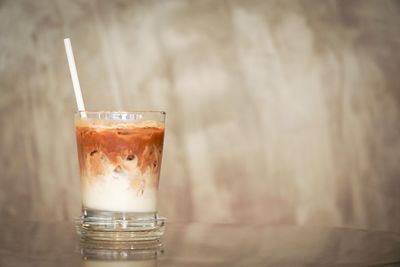 Close-up of drink on table