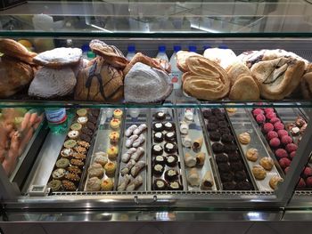 Close-up of ice cream for sale in store