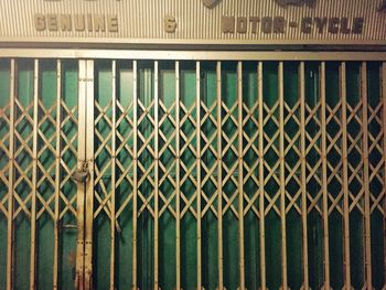 Full frame shot of metallic structure