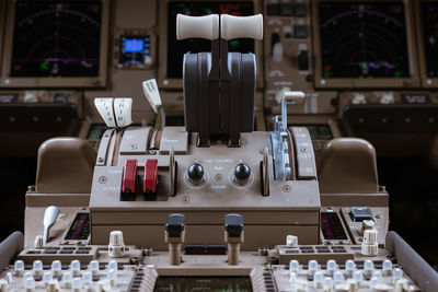 Close-up of laptop on table