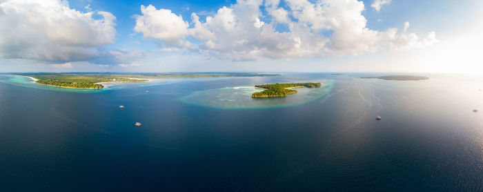 Panoramic view of sea against sky