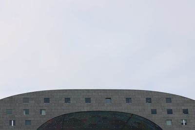 Low angle view of modern building against sky