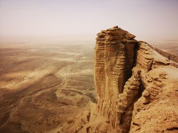 Rock formations against sky