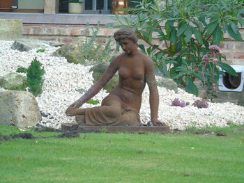 Statue in garden