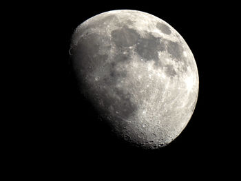 Low angle view of moon in sky