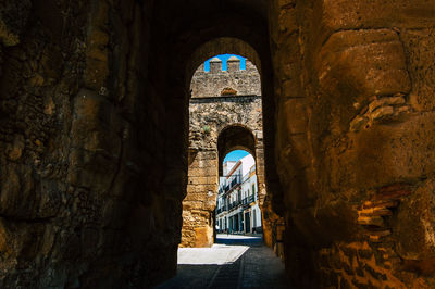 Archway of historic building