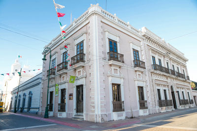 Low angle view of building against sky