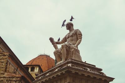 Low angle view of statue