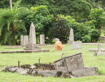 View of a cemetery