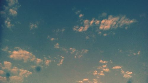 Low angle view of sky during sunset