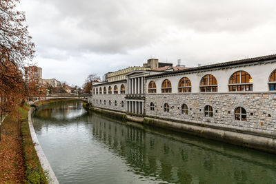 View of historical building against cloudy sky