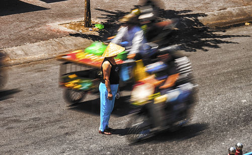 Car on road