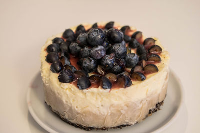 Close-up of cake in plate