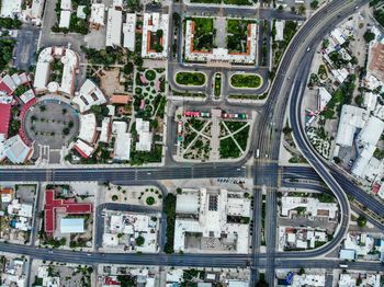 Aerial view of buildings in city