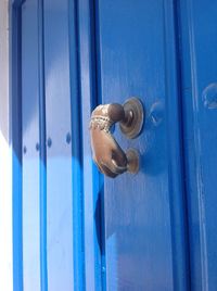 Close-up of closed door