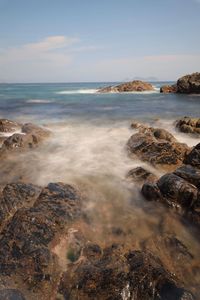 Scenic view of sea against sky