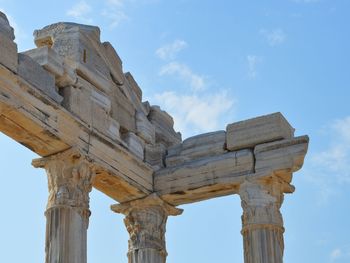 Low angle view of old ruins