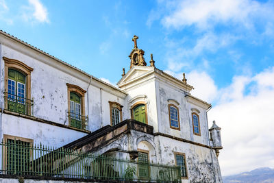 Low angle view of building against sky