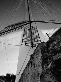 Low angle view of bridge against sky