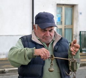 Man looking away