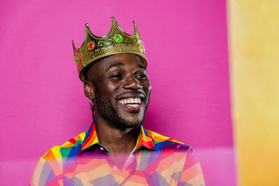 Portrait of smiling young man