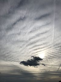 Low angle view of clouds in sky