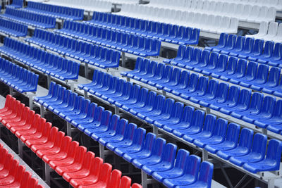 Full frame shot of empty seats