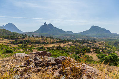 Scenic view of landscape against sky