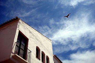 Low angle view of building against sky