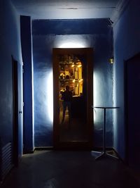 Interior of empty corridor