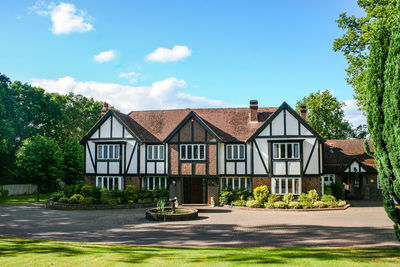 A large estate home, tudor style, in the uk